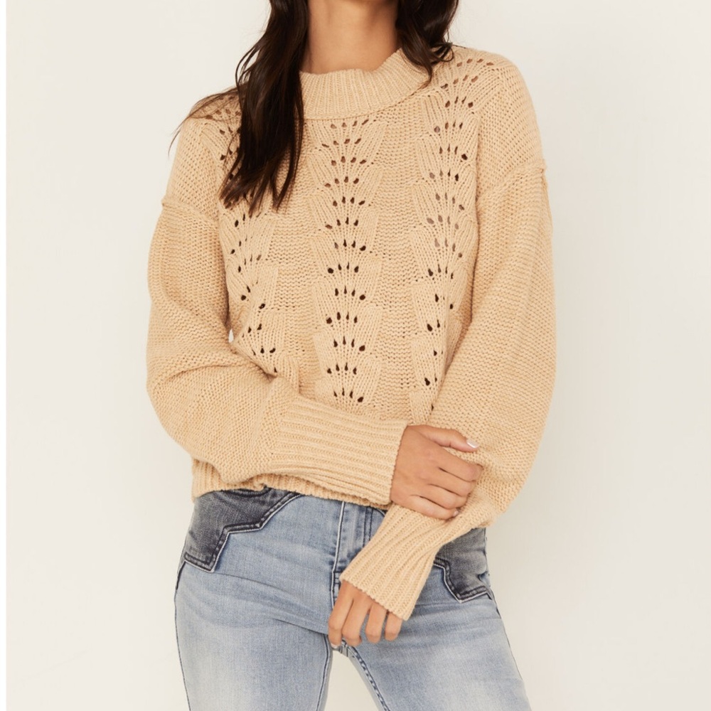Free People Bell Song cropped sweater